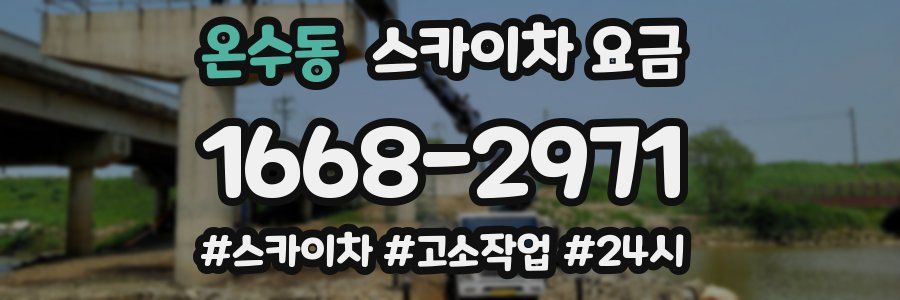 온수동 스카이차 요금