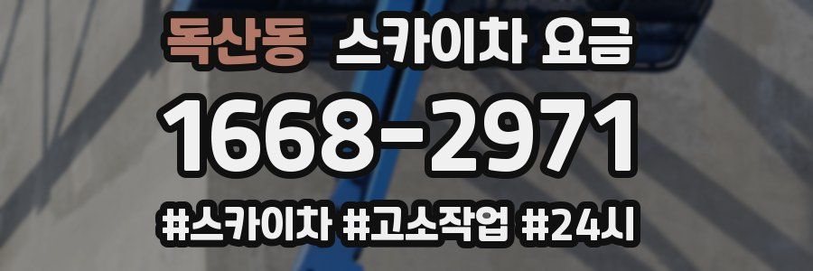 독산동 스카이차 요금