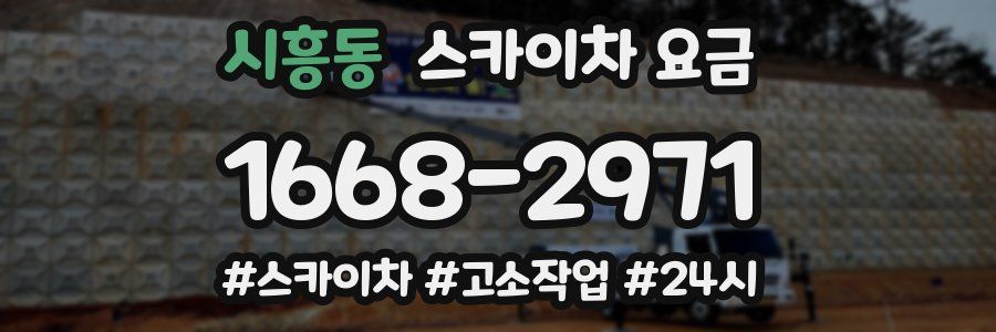 시흥동 스카이차 요금