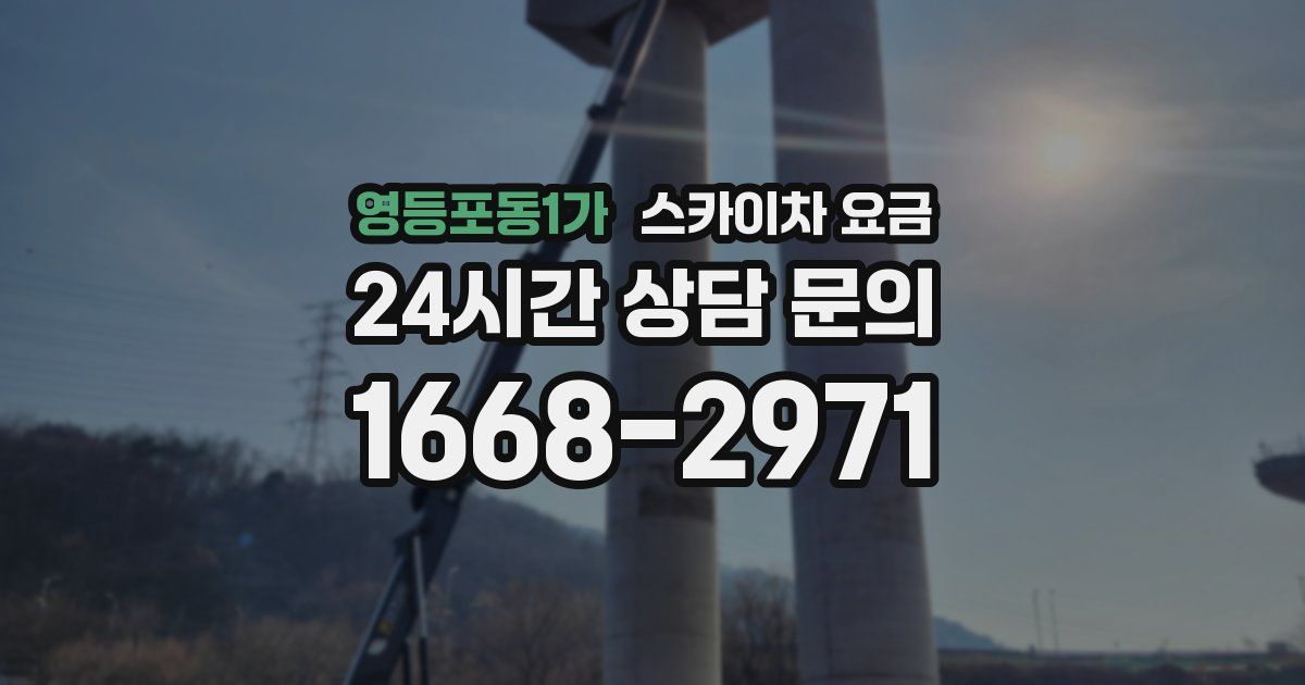 영등포동1가 스카이차 요금
