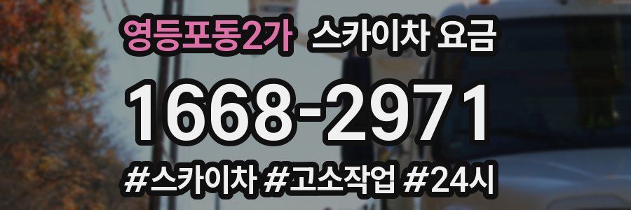 영등포동2가 스카이차 요금