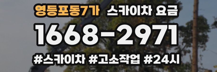 영등포동7가 스카이차 요금