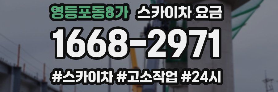 영등포동8가 스카이차 요금