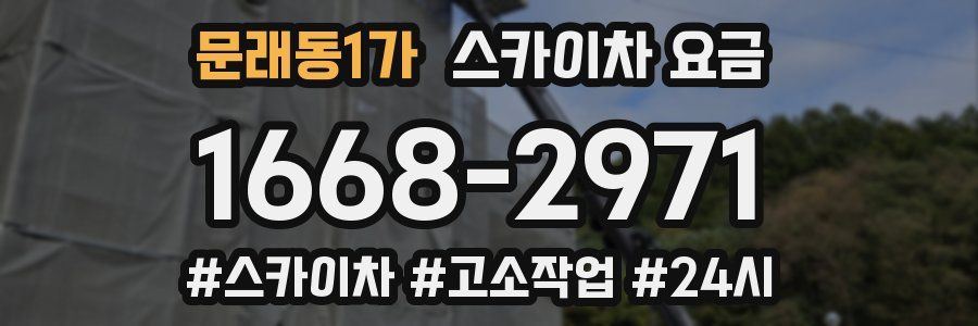 문래동1가 스카이차 요금