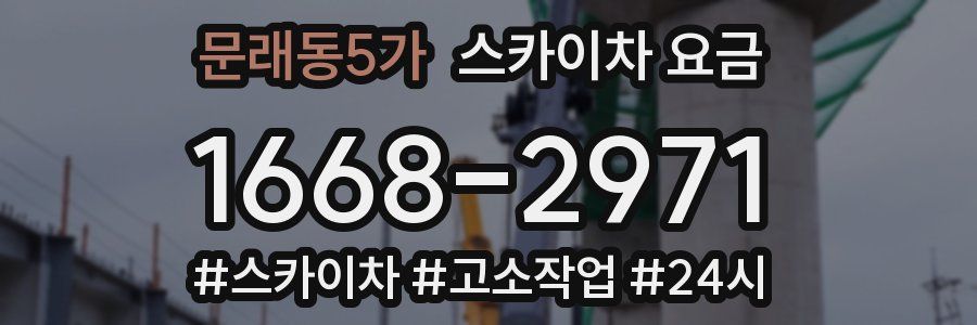문래동5가 스카이차 요금