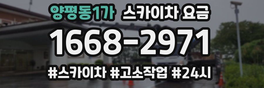 양평동1가 스카이차 요금