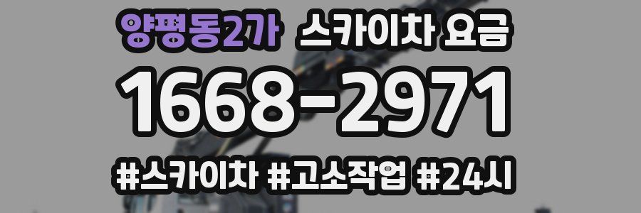 양평동2가 스카이차 요금