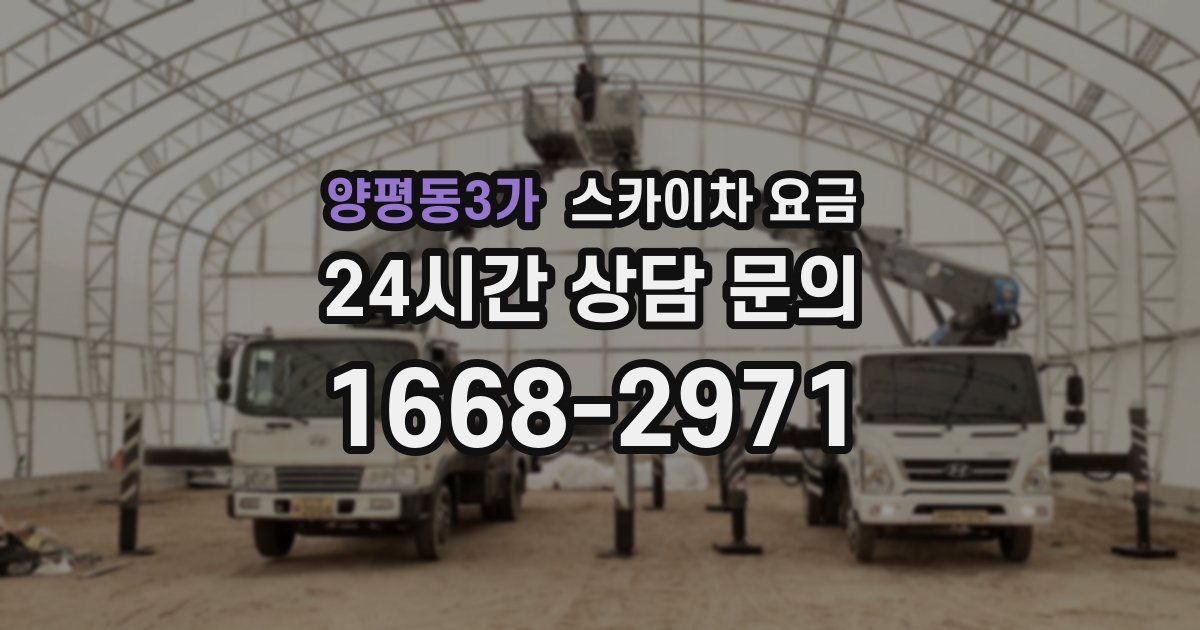 양평동3가 스카이차 요금