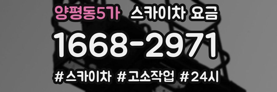 양평동5가 스카이차 요금