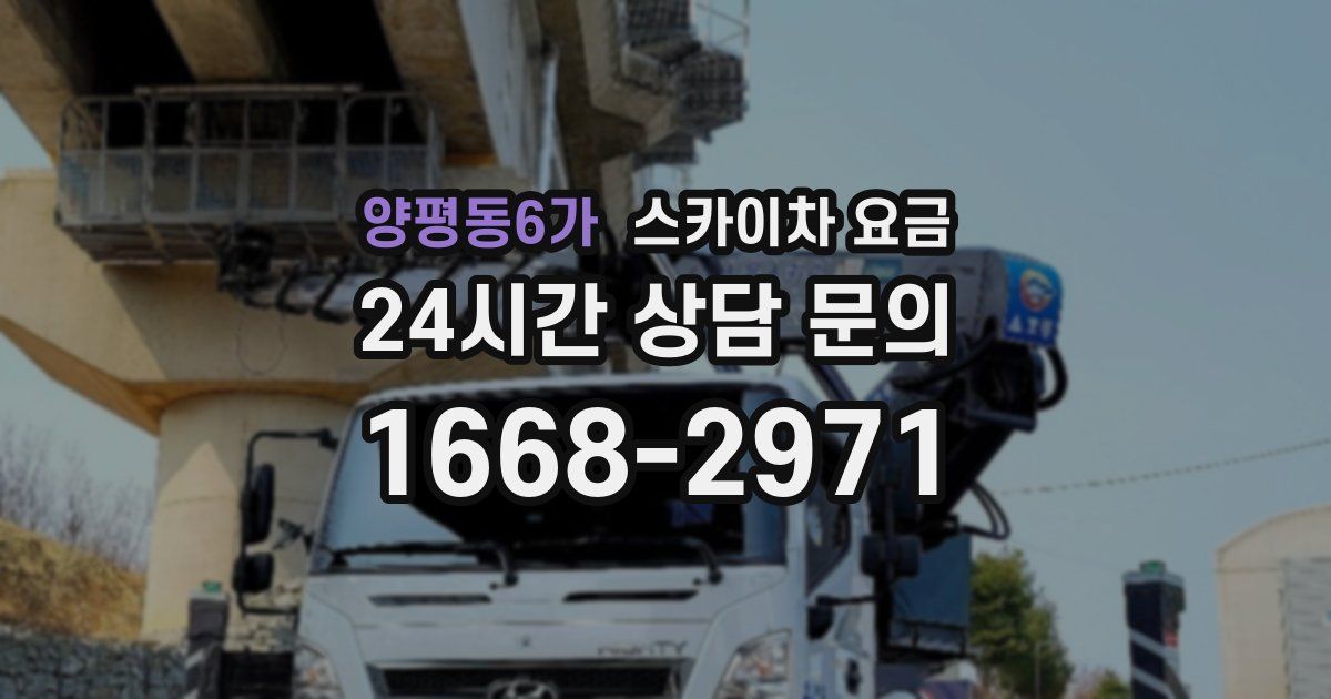 양평동6가 스카이차 요금