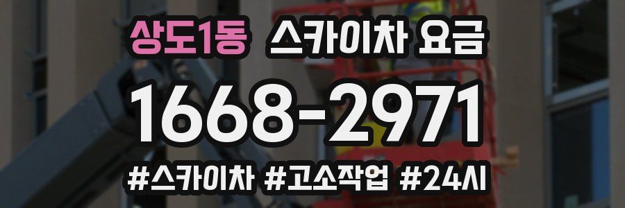 상도1동 스카이차 요금