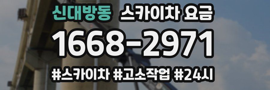 신대방동 스카이차 요금
