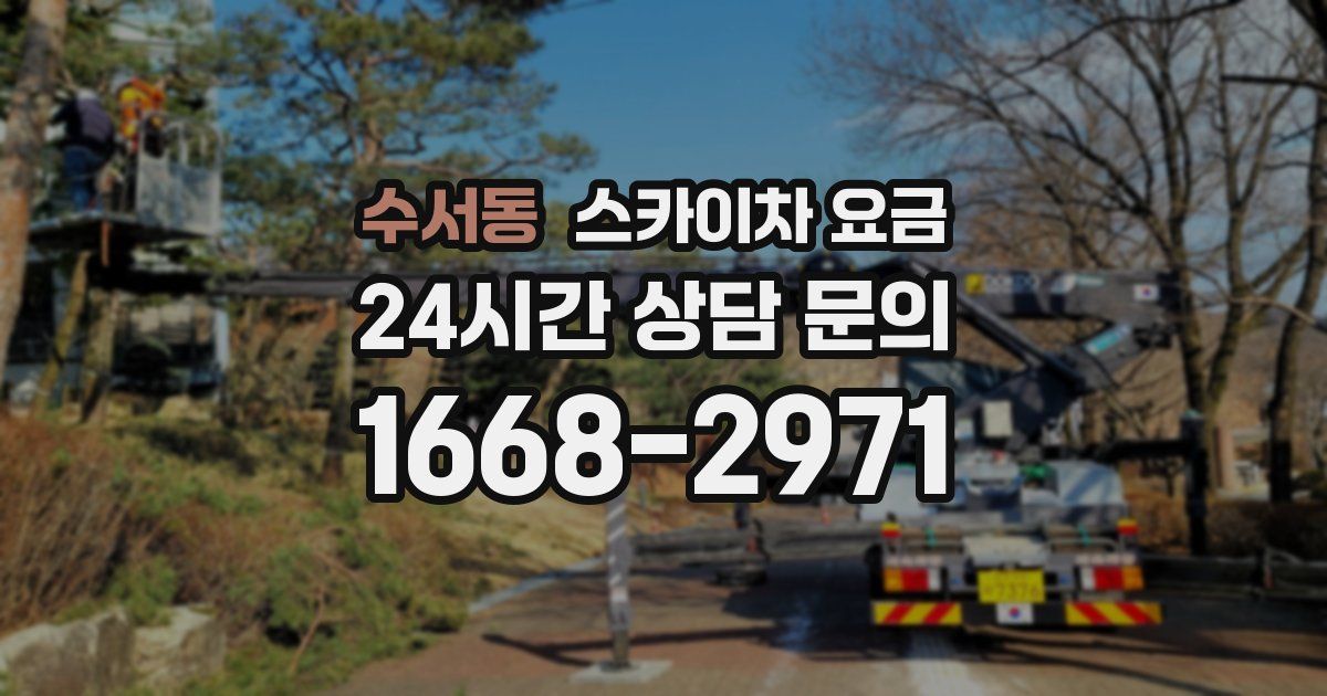 수서동 스카이차 요금