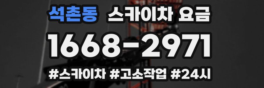 석촌동 스카이차 요금