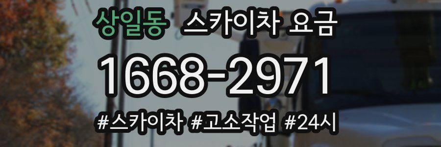 상일동 스카이차 요금