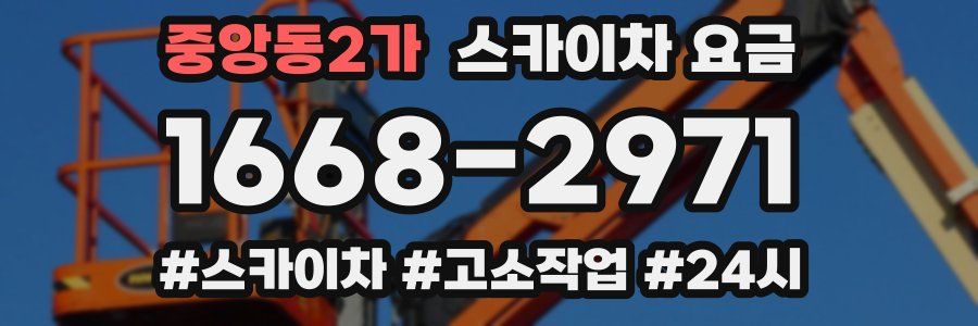 중앙동2가 스카이차 요금