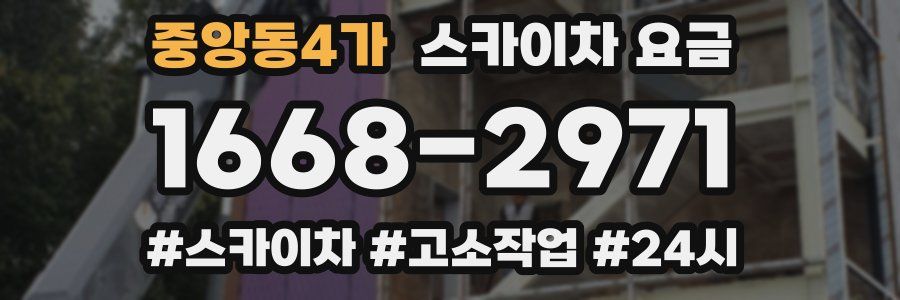 중앙동4가 스카이차 요금