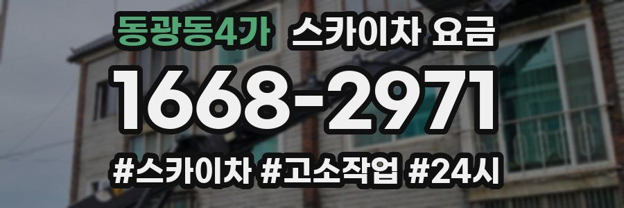 동광동4가 스카이차 요금