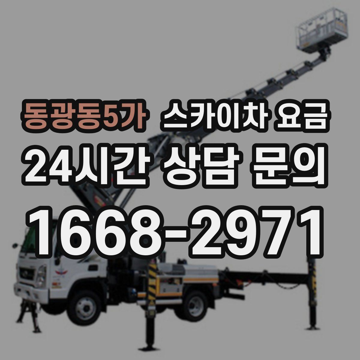 동광동5가 스카이차 요금