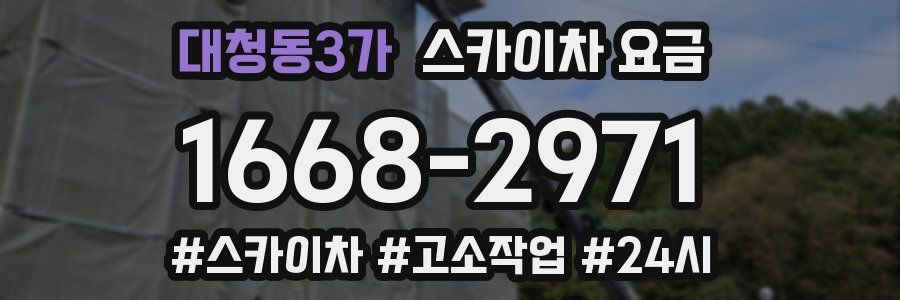 대청동3가 스카이차 요금