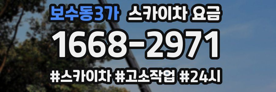 보수동3가 스카이차 요금