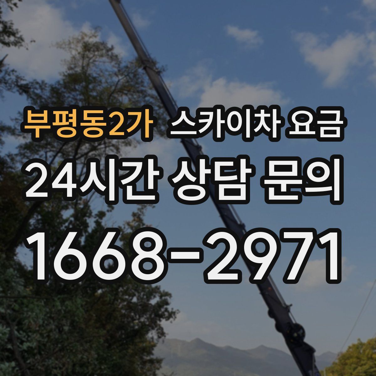 부평동2가 스카이차 요금