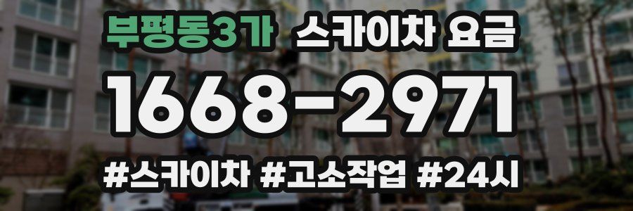 부평동3가 스카이차 요금