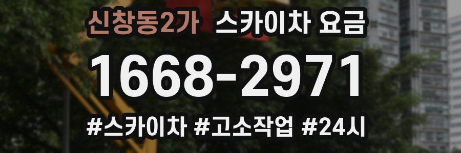 신창동2가 스카이차 요금