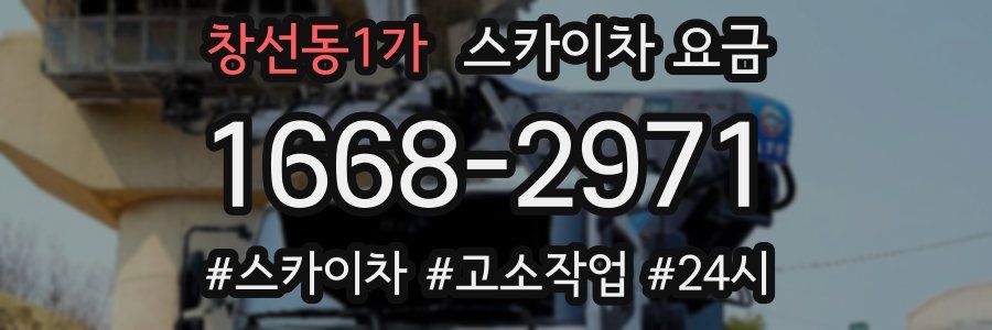 창선동1가 스카이차 요금