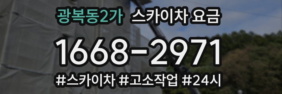 광복동2가 스카이차 요금