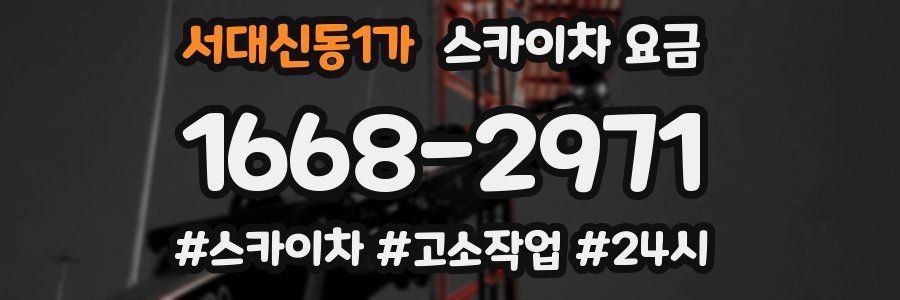 서대신동1가 스카이차 요금