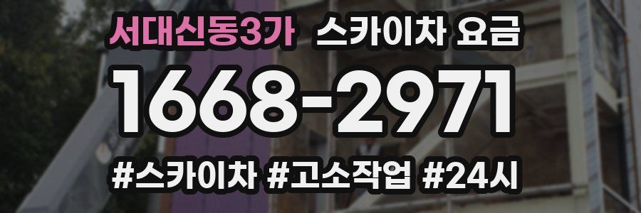 서대신동3가 스카이차 요금