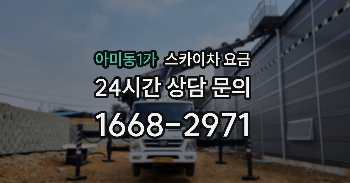 아미동1가 스카이차 요금