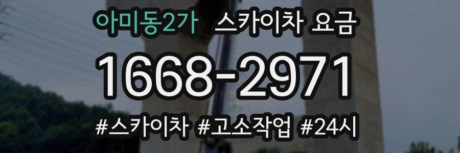 아미동2가 스카이차 요금