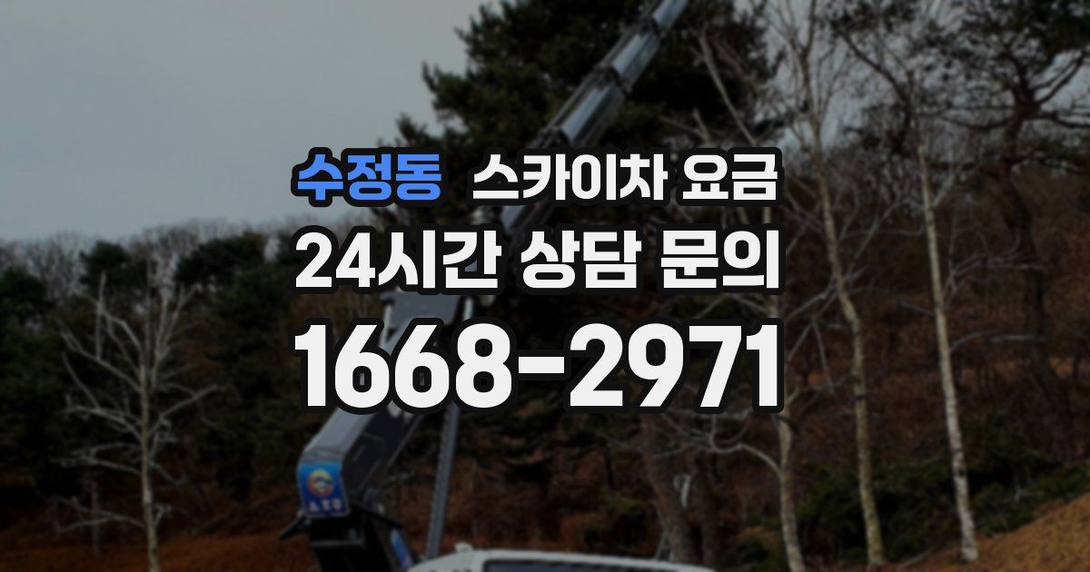 수정동 스카이차 요금