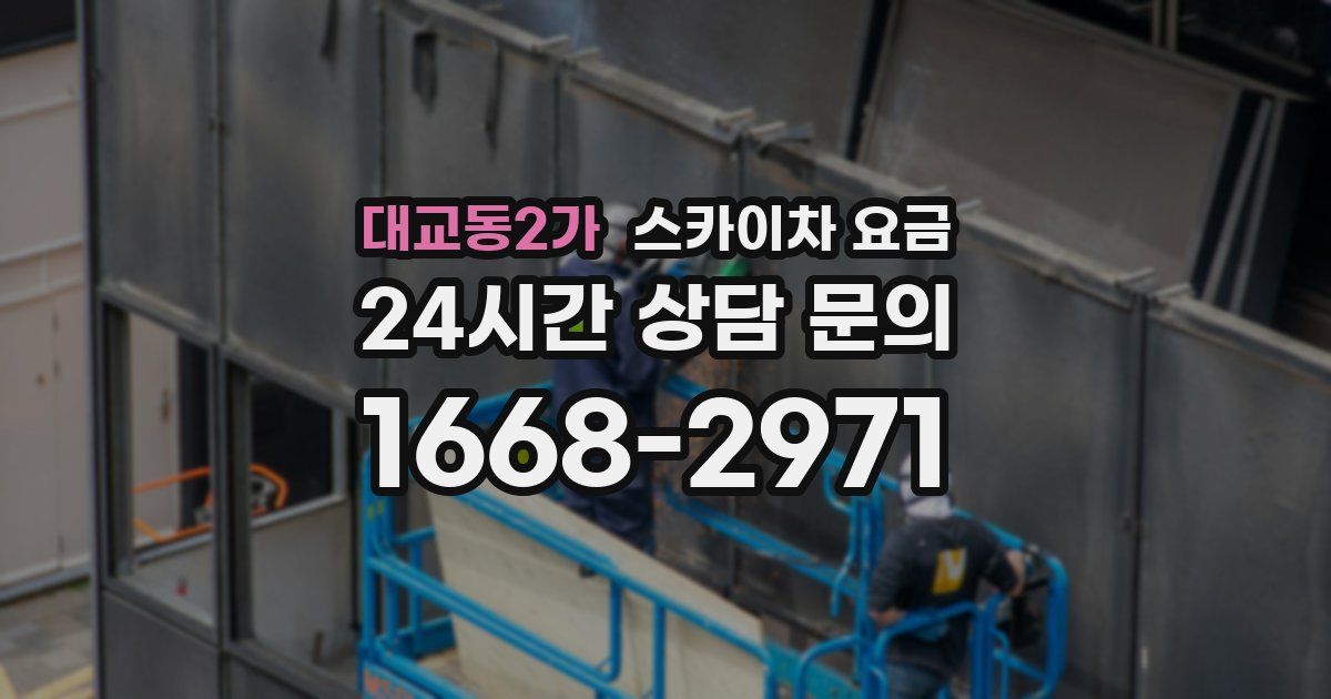 대교동2가 스카이차 요금