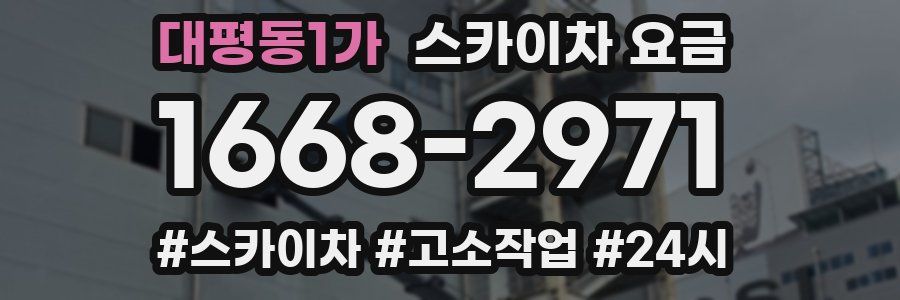 대평동1가 스카이차 요금
