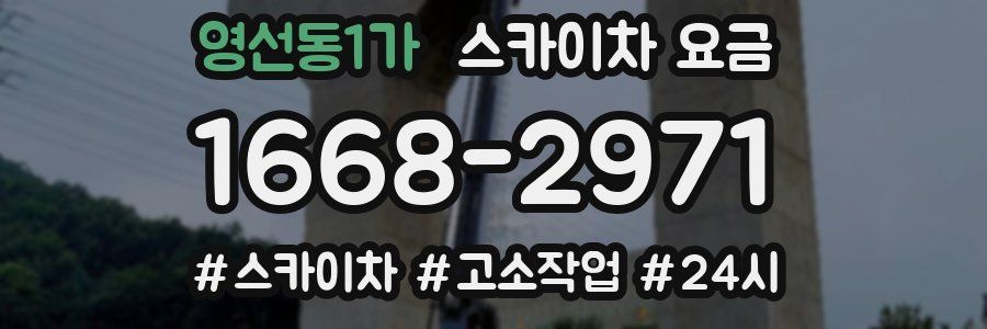 영선동1가 스카이차 요금