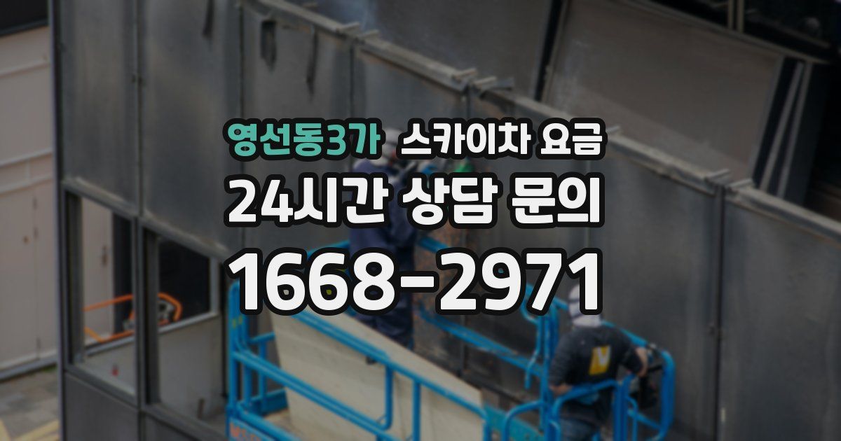 영선동3가 스카이차 요금
