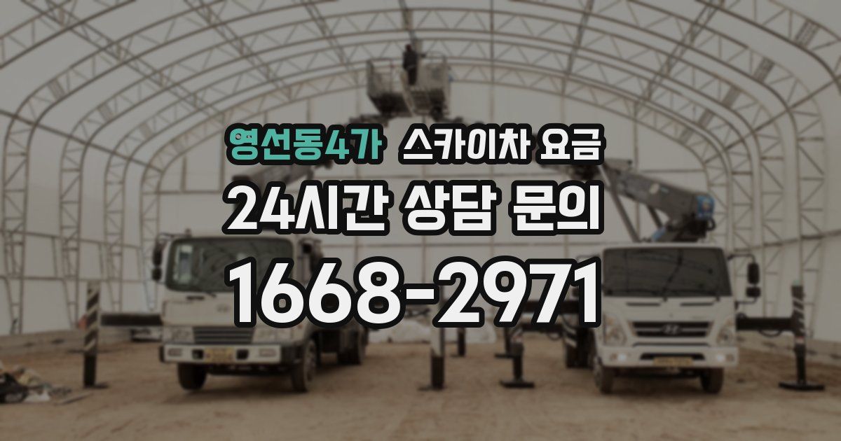 영선동4가 스카이차 요금