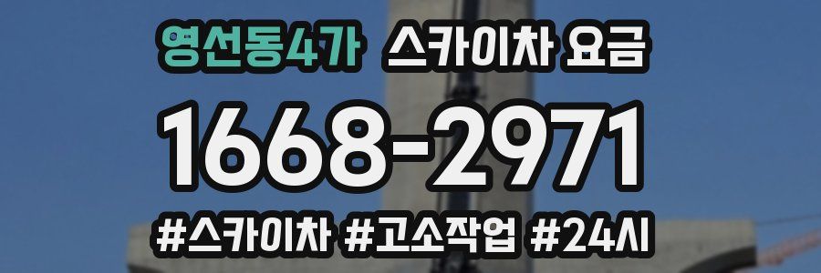 영선동4가 스카이차 요금
