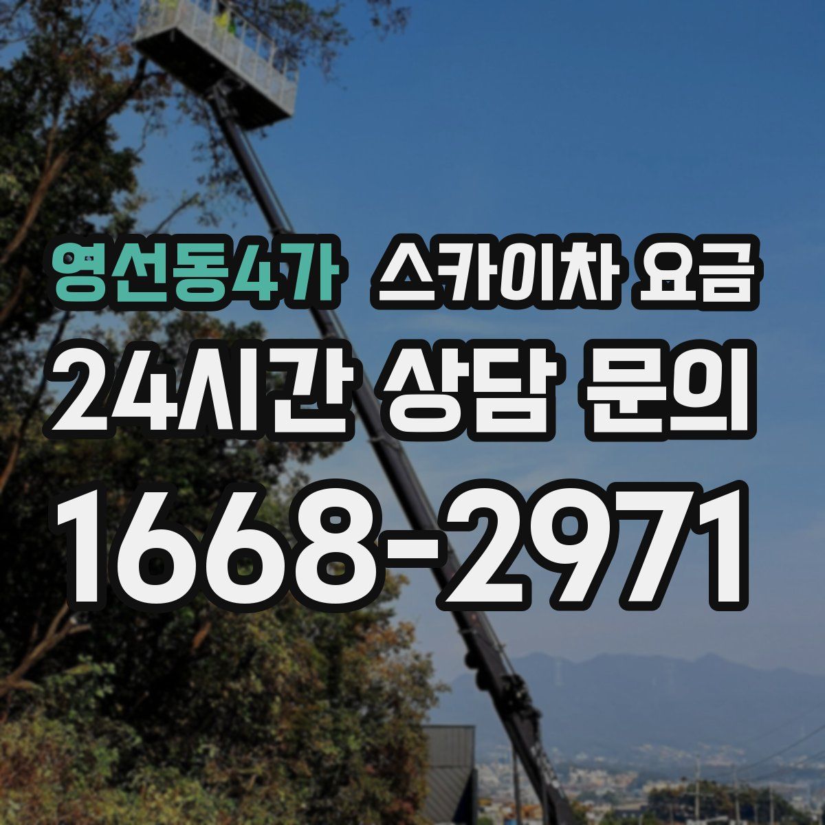 영선동4가 스카이차 요금