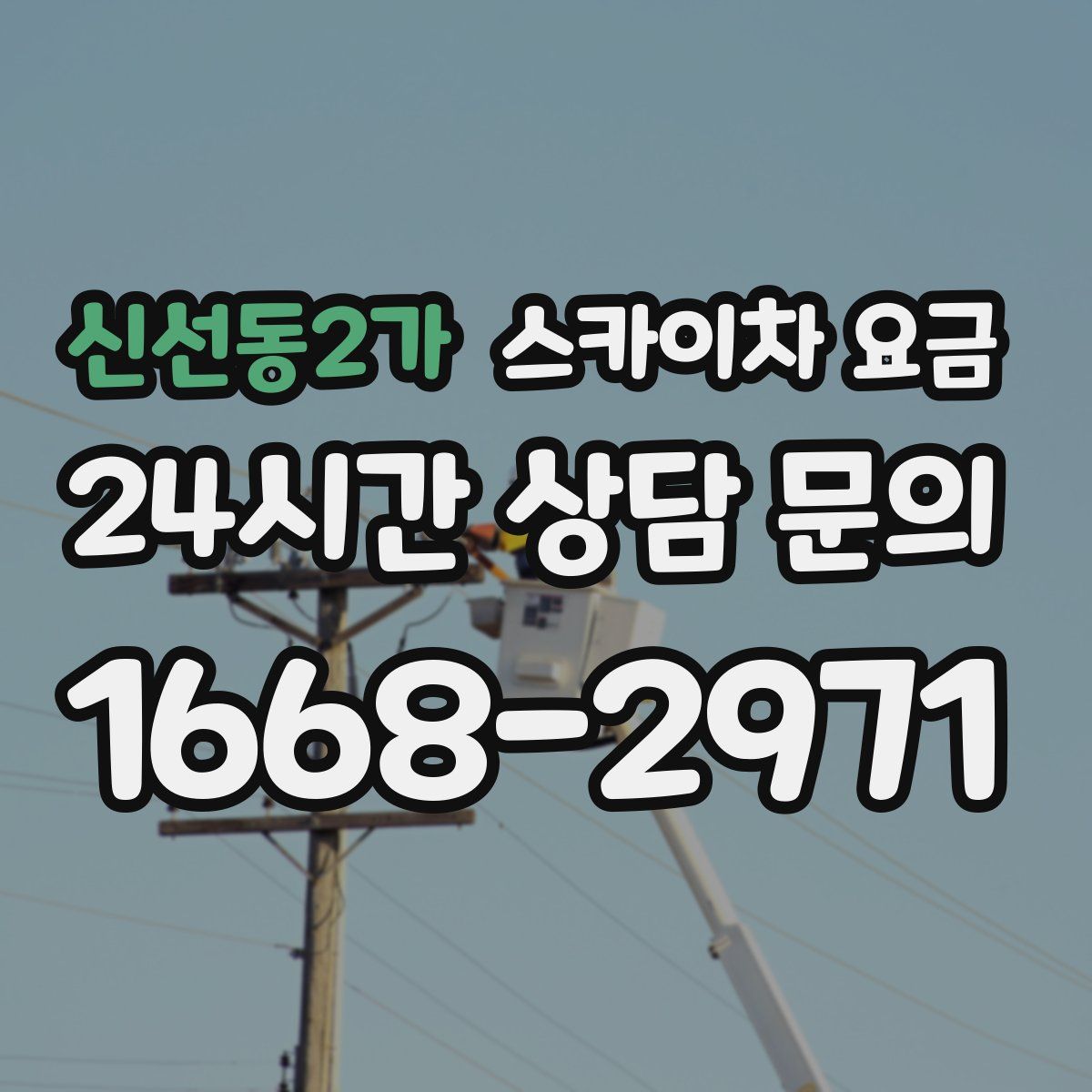 신선동2가 스카이차 요금