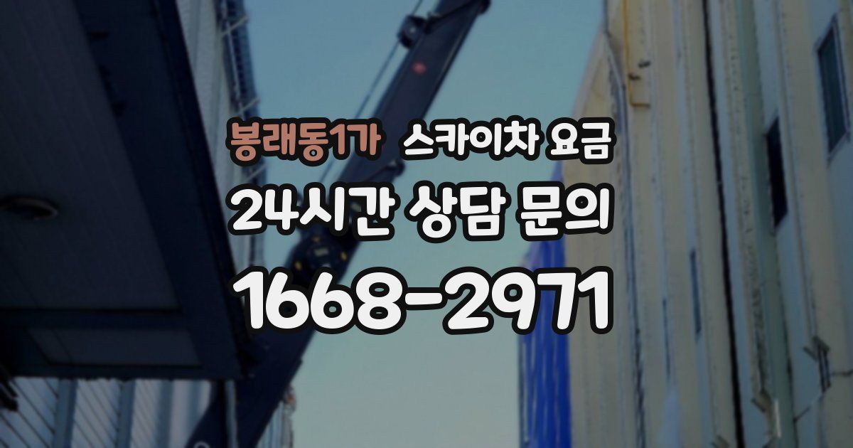 봉래동1가 스카이차 요금