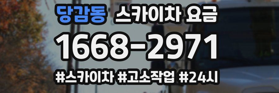 당감동 스카이차 요금