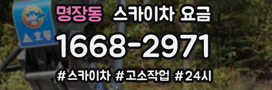명장동 스카이차 요금