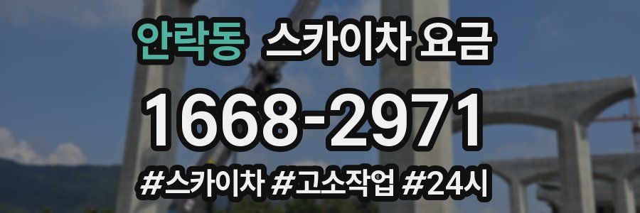 안락동 스카이차 요금