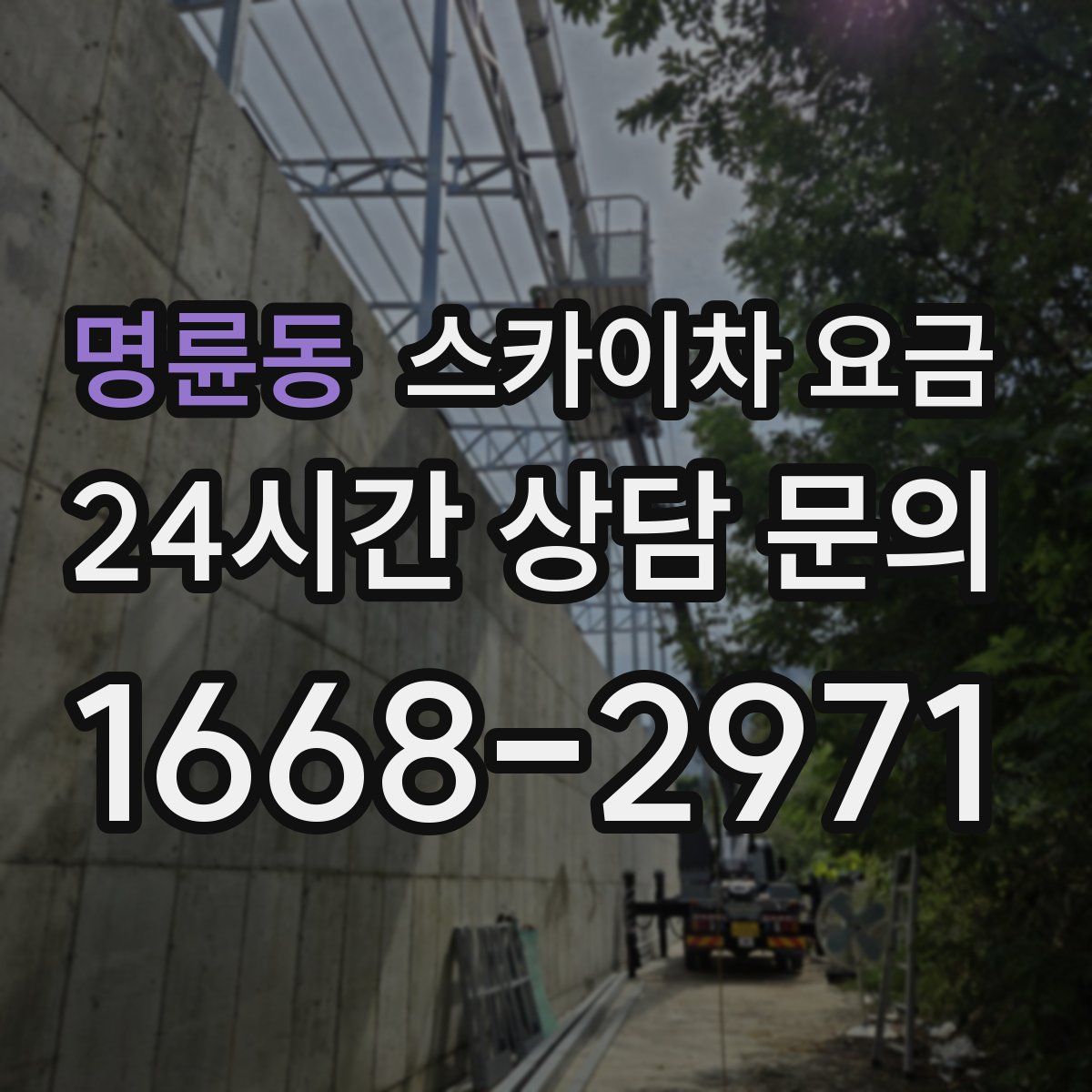명륜동 스카이차 요금