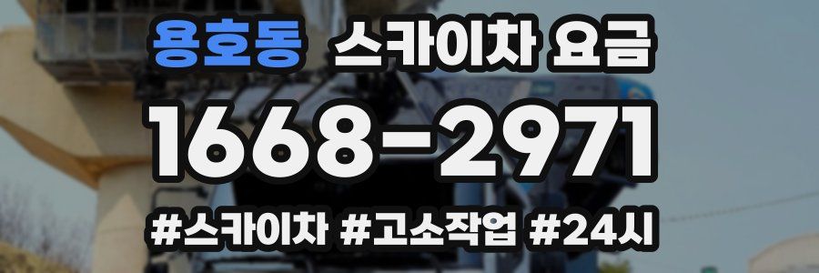 용호동 스카이차 요금
