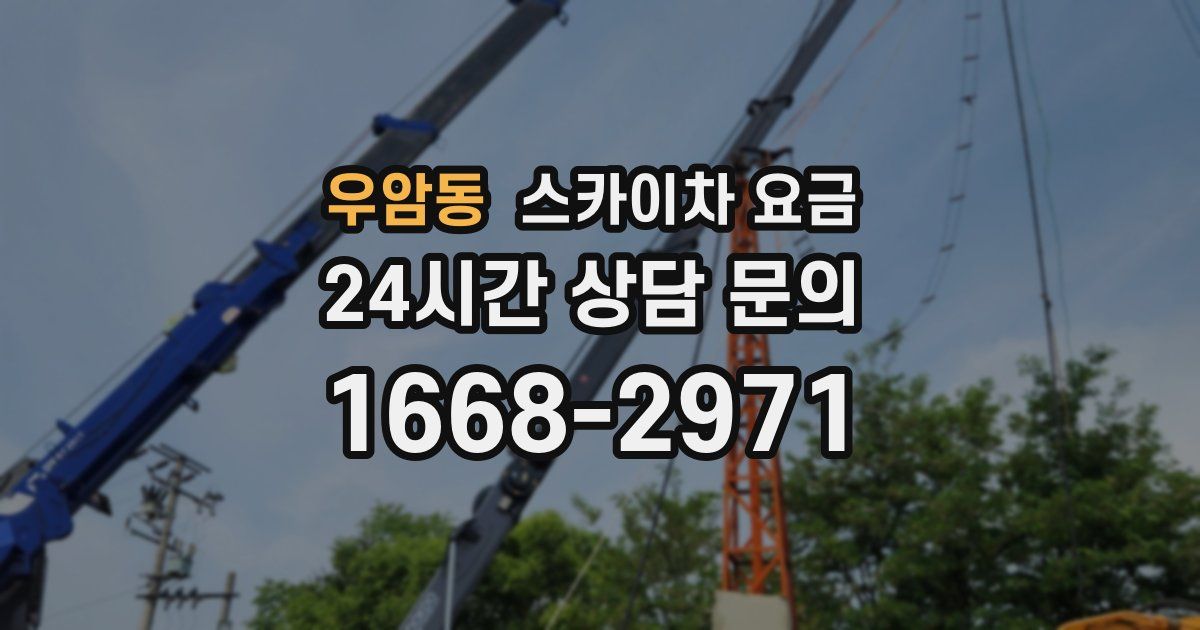 우암동 스카이차 요금